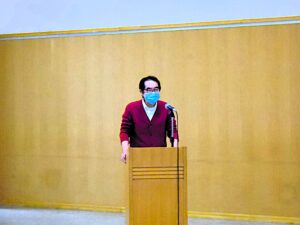 閉会の挨拶の様子